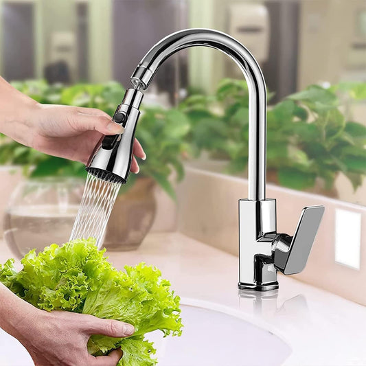 TheKaamChor Faucet Extender – 3-Mode Flexible Tap Nozzle, 360-° Spray for Kitchen & Bathroom