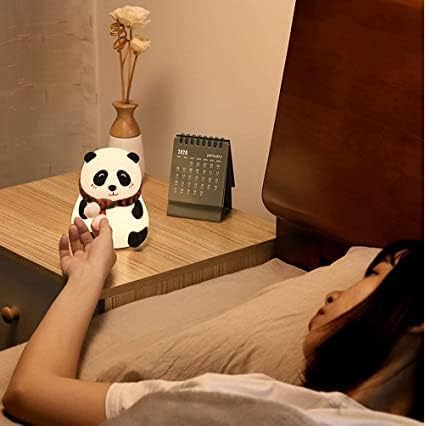 TheKaamChor Touch Silicone Panda Night Light Rechargeable Multicolor
