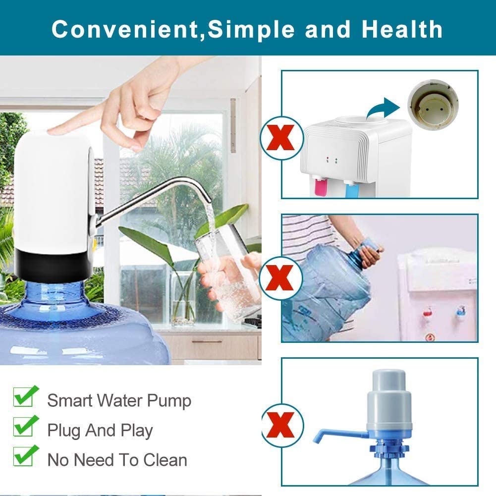 TheKaamChor Automatic Wireless Water Dispenser Pump – Effortless Water from 20L Bottles