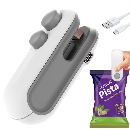 TheKaamChor Portable Bag Sealing Machine – Handheld, Rechargeable 2-in-1 Bag Sealer & Cutter