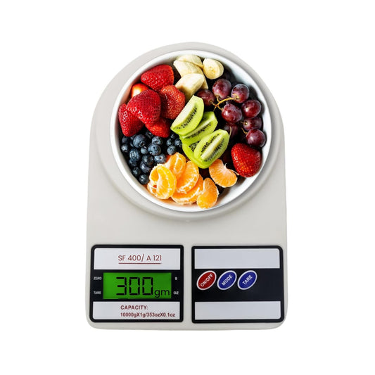 TheKaamChor Digital Kitchen Scale – Slim, Reliable, 10 kg Weight Machine with LCD & Batteries Included