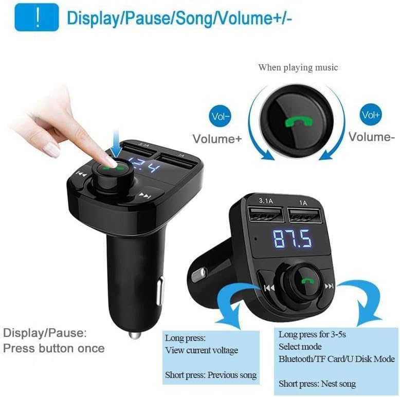 TheKaamchor – Multifunction Bluetooth Car MP3 Player with FM & USB Charging