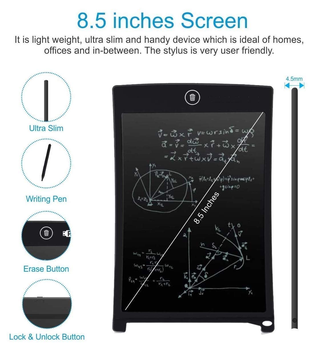 TheKaamchor – Smart LCD Writing Tablet for Kids & Office Use