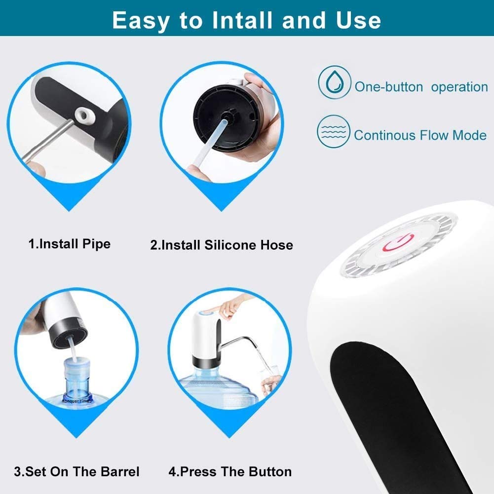 TheKaamChor Automatic Wireless Water Dispenser Pump – Effortless Water from 20L Bottles